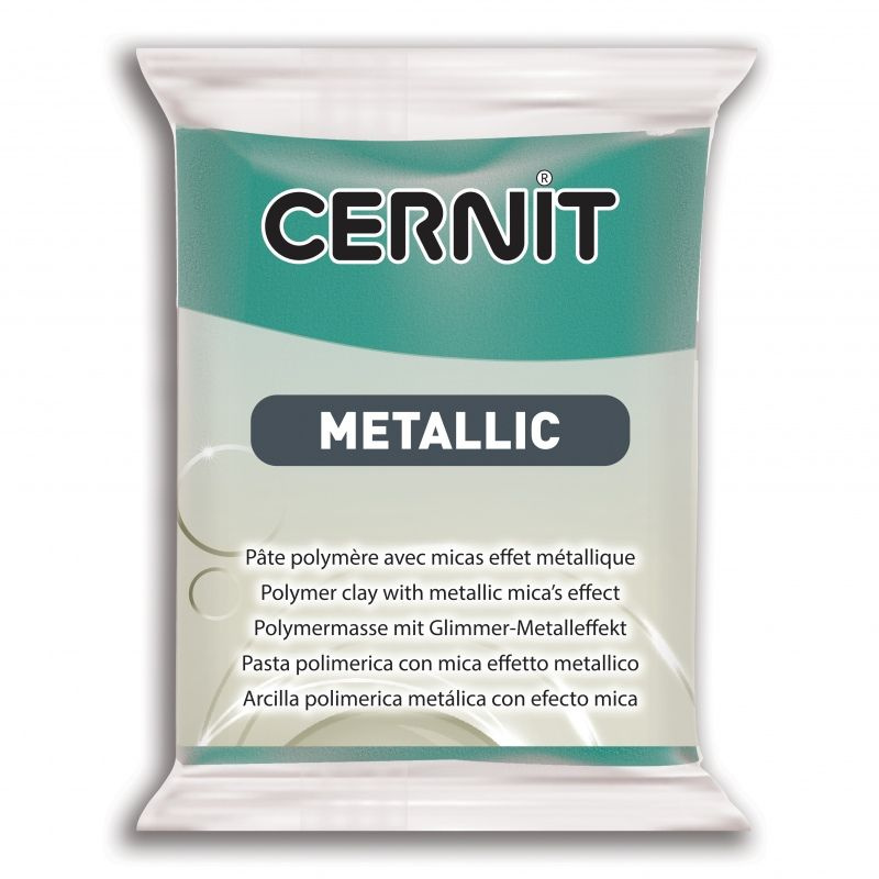 Полимерный моделин "Cernit Metallic" 56гр. бирюзовый #1