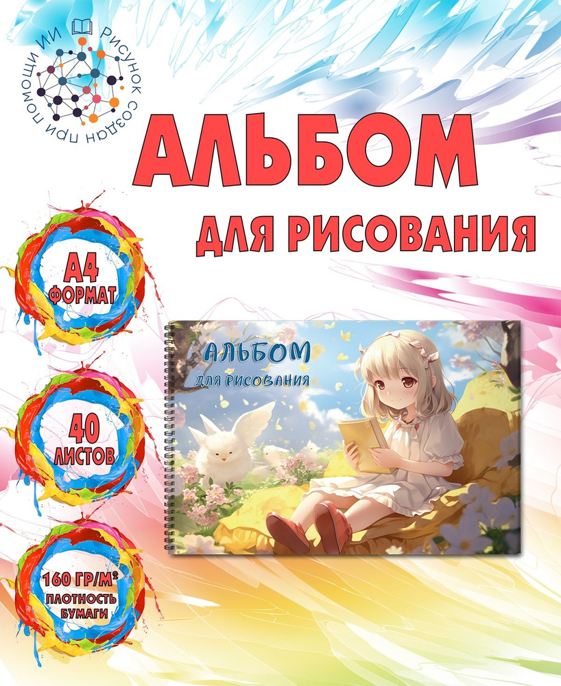 Альбом для рисования "Кроличьи истории", А4, 40 листов #1