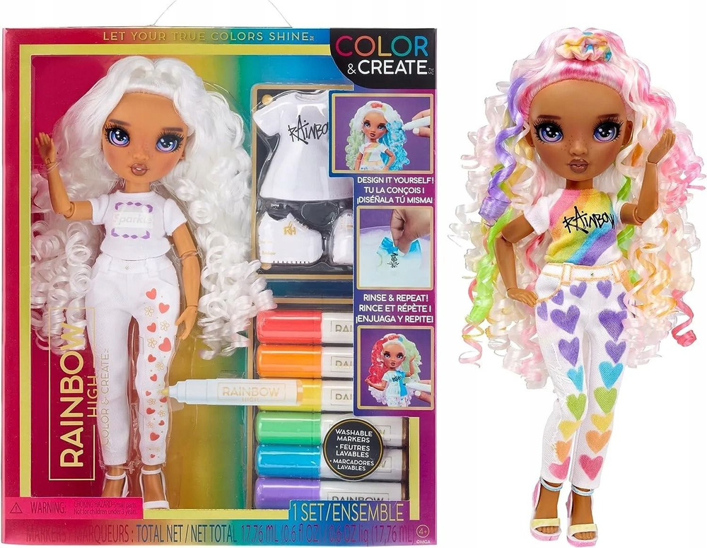 Кукла для кастомизации - Фиолетовые, Rainbow High 594147 #1