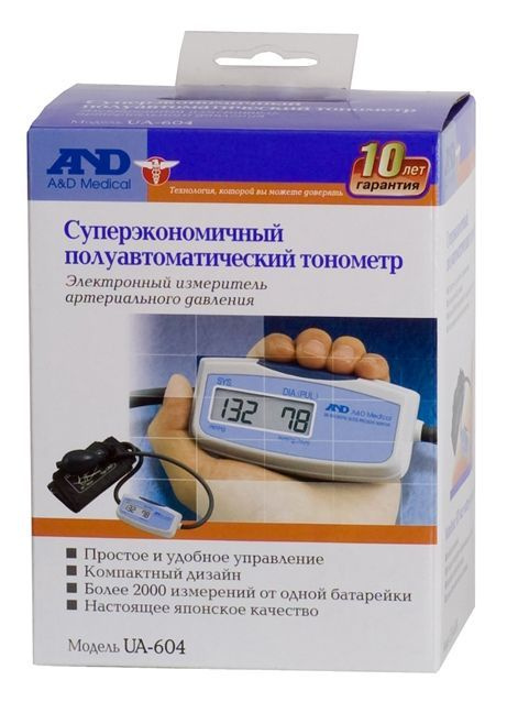 Тонометр полуавтоматический A&D UA-604, I00003 #1