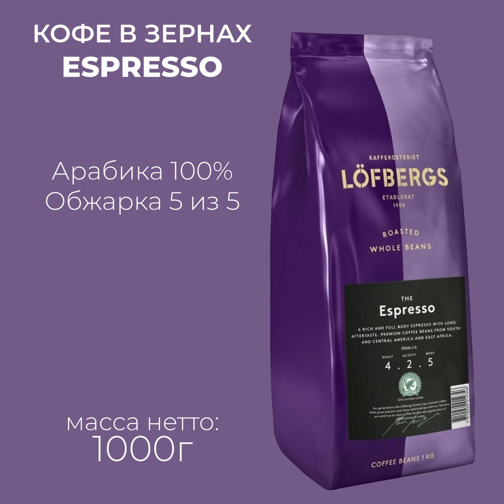 Кофе в зернах Lofbergs Espresso #1