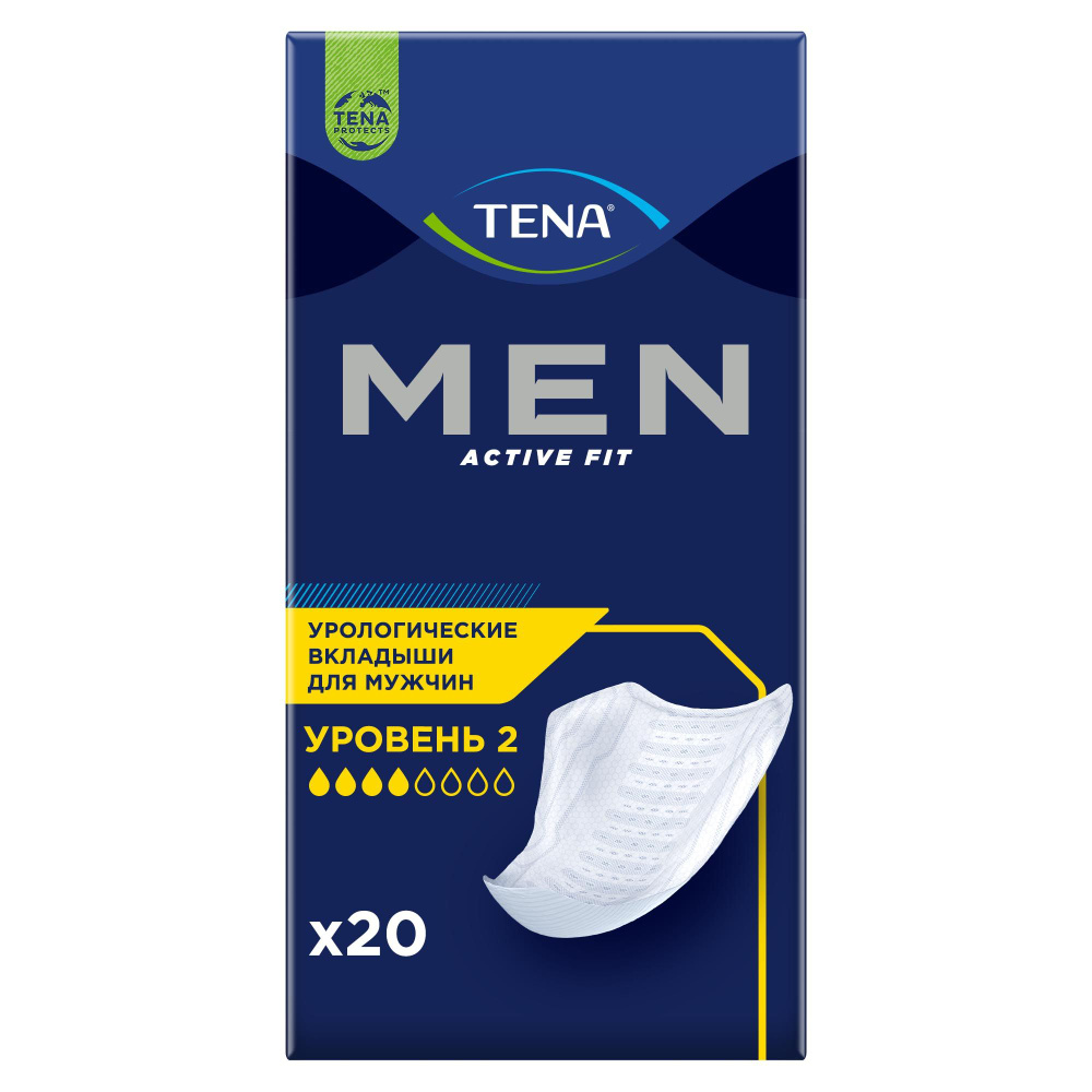 Прокладки для мужчин Tena Men Active Fit Level 2, 20 шт. #1