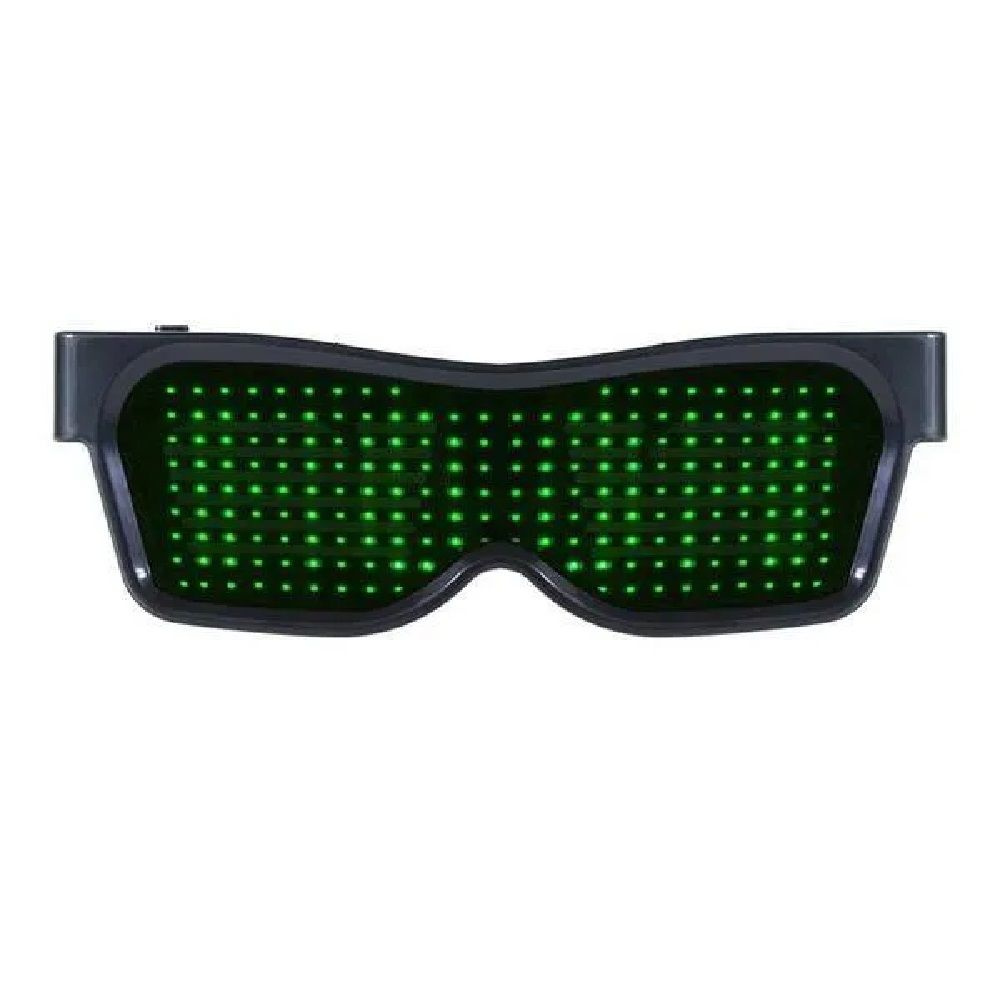 светящиеся очки с текстом Eyeglasses, зеленый #1