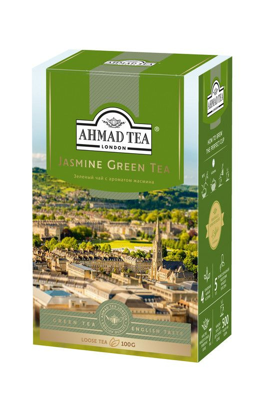 Чай Ahmad Tea зелёный с жасмином, 100г #1