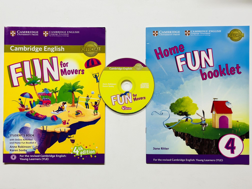 Fun For Movers 4th edition (4 Издание) КОМПЛЕКТ: Student's Book + Home Fun Booklet + CD (Учебник+Буклет+CD) #1