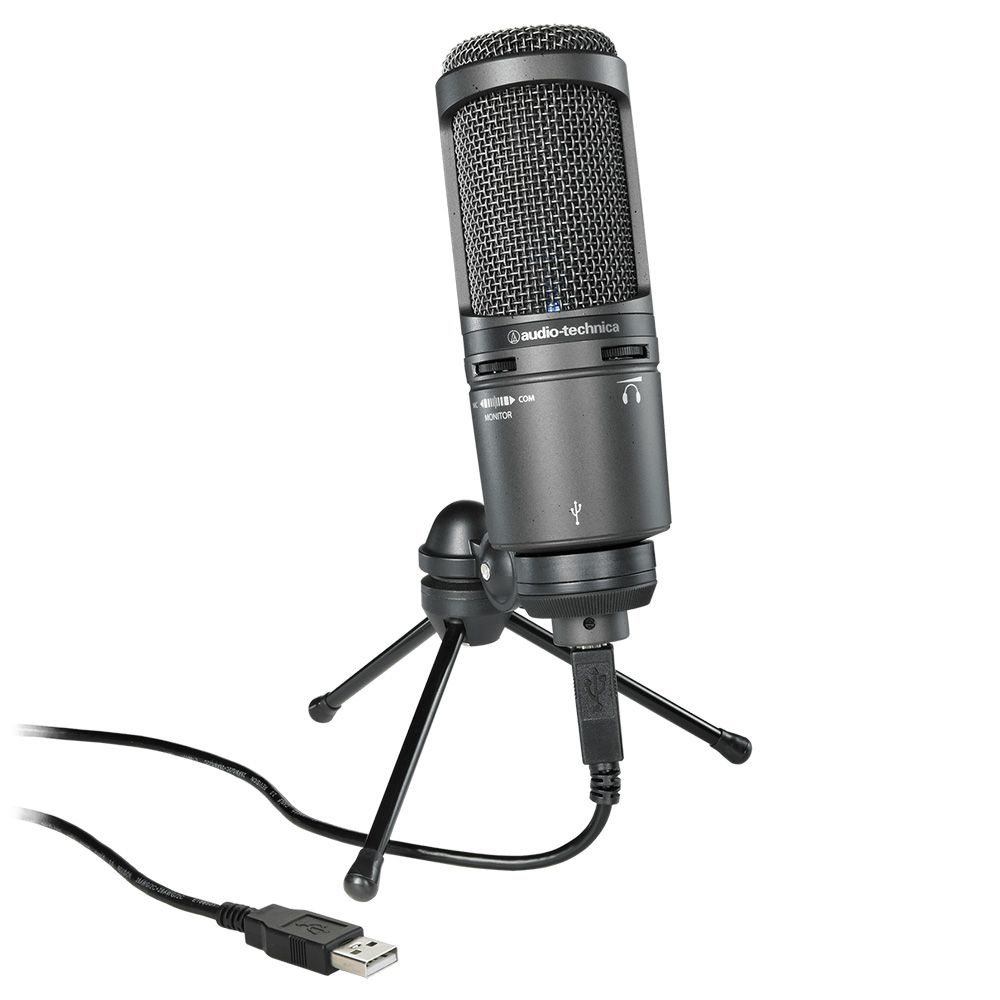 Audio-Technica Микрофон для подкастов AT2020USB+, черный #1