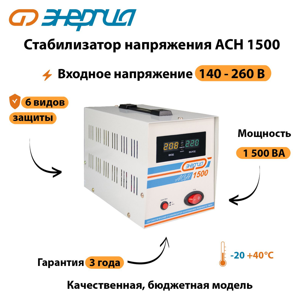 Стабилизатор напряжения Энергия АСН 1500 #1