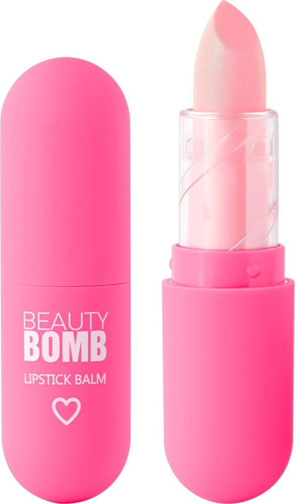 Помада-бальзам для губ Beauty Bomb Color Lip Balm тон 02, нежно розовый с шиммером, 4 г  #1