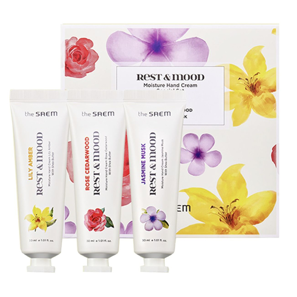 Набор кремов для рук с маслом ши The Saem Rest & Mood Moisture Hand Cream Special Set  #1