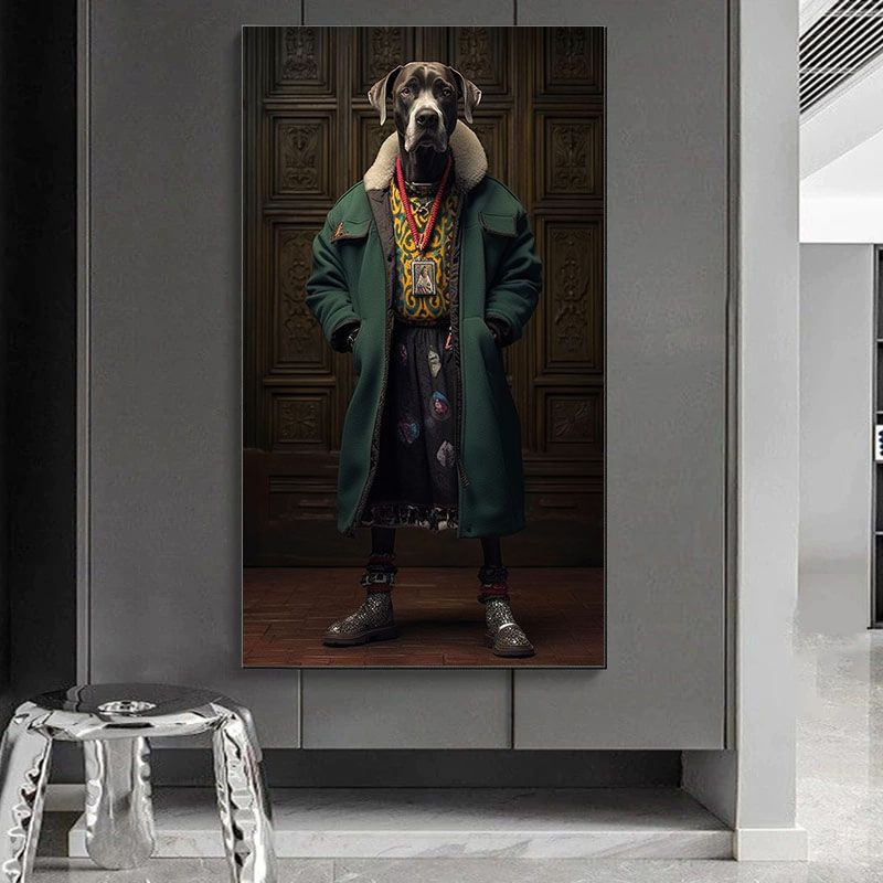 Pechat vip Картина "Интерьерная на холсте Брутальный Пёс", 70 х 40 см  #1