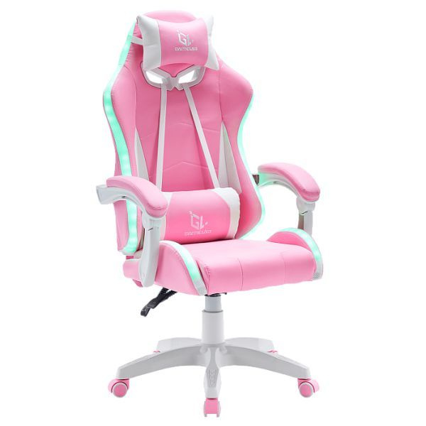 Кресло компьютерное игровое GameLab Tetra RGB (цвет: розовый) #1