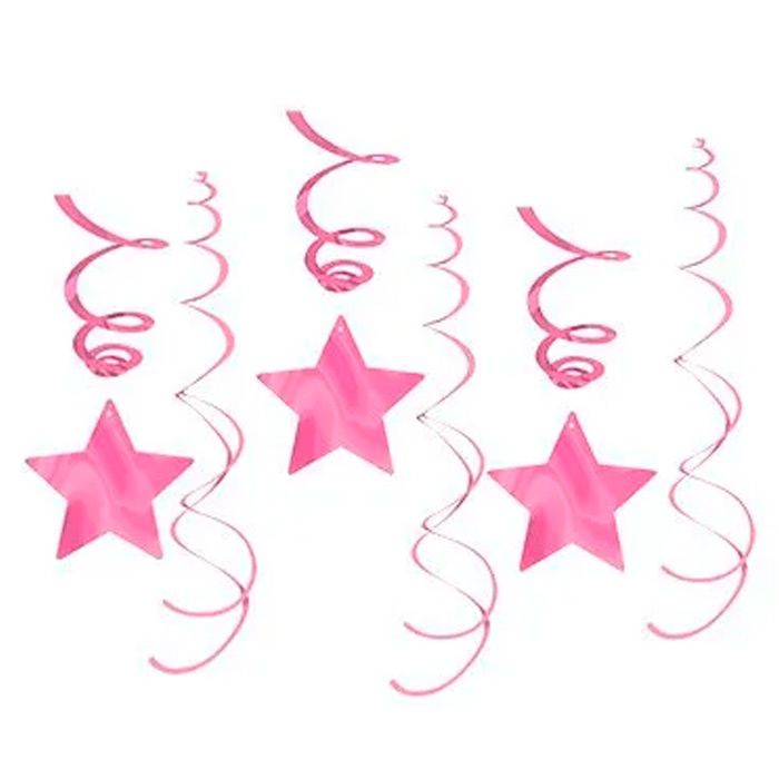 Спираль Звезда Bright Pink 46-60см 30шт 1501-3692 #1