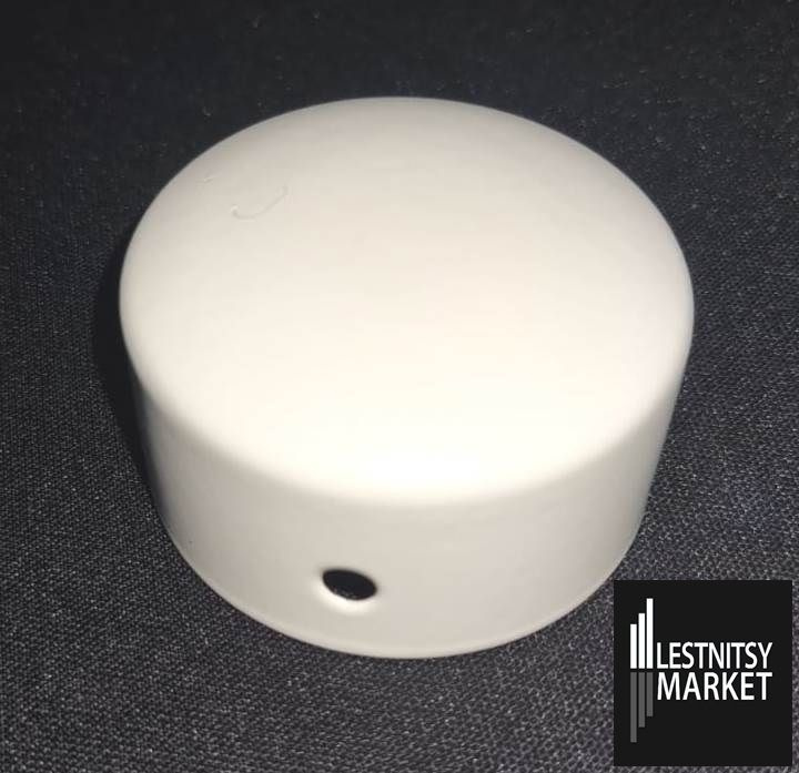 Заглушка для деревянных и пластиковых круглых поручней 49 мм. Белый (RAL 9016) в упаковке - 2 шт.  #1