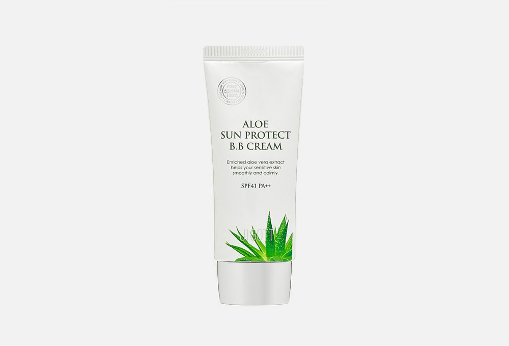 Солнцезащитный BB-крем с алоэ вера SPF 41 PA++ Jigott, ALOE SUN PROTECT BB CREAM 50 мл  #1