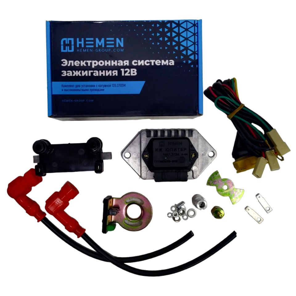 Электронное микропроцессорное зажигание HEMEN в сборе с катушкой ...
