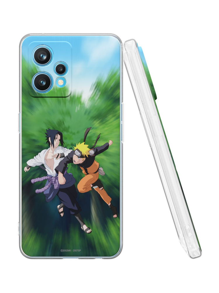 Силиконовый чехол Mobilius для realme 9 Pro+ 5G (Реалми 9 +), Naruto Shippuden: Битва  #1