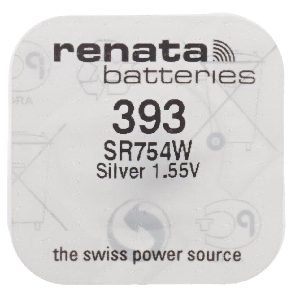 Батарейка Renata 393 Silver Oxide 1.55V Швейцария #1