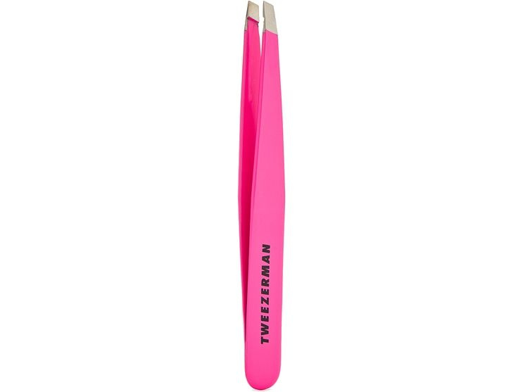 Пинцет скошенный TWEEZERMAN PINK #1