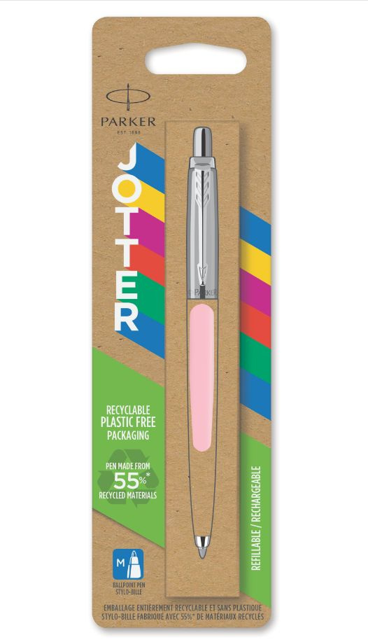 Шариковая ручка Parker Jotter, цвет BABY PINK, цвет чернил синий, толщина линии M , в блистере  #1