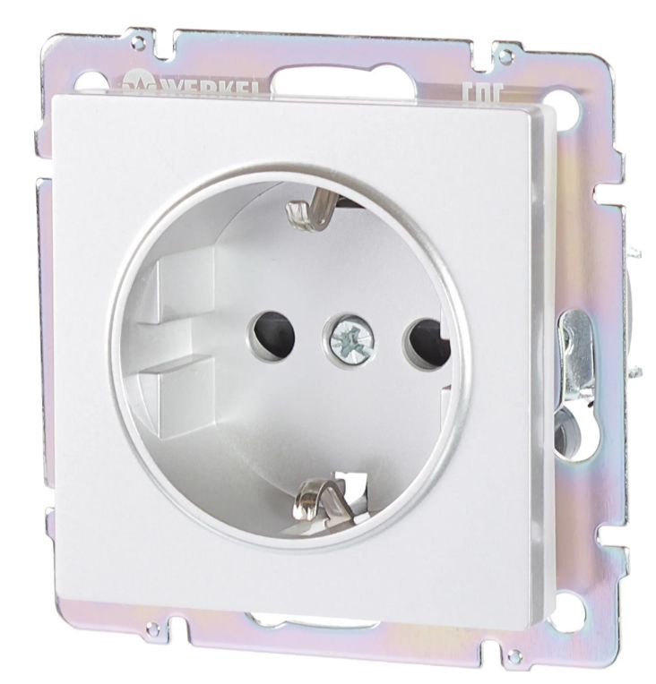 Розетка встраиваемая Werkel с заземлением со шторками - купить по ...