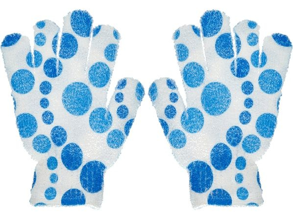 Перчатка массажная 2 шт VIVAL Vival body gloves blue #1