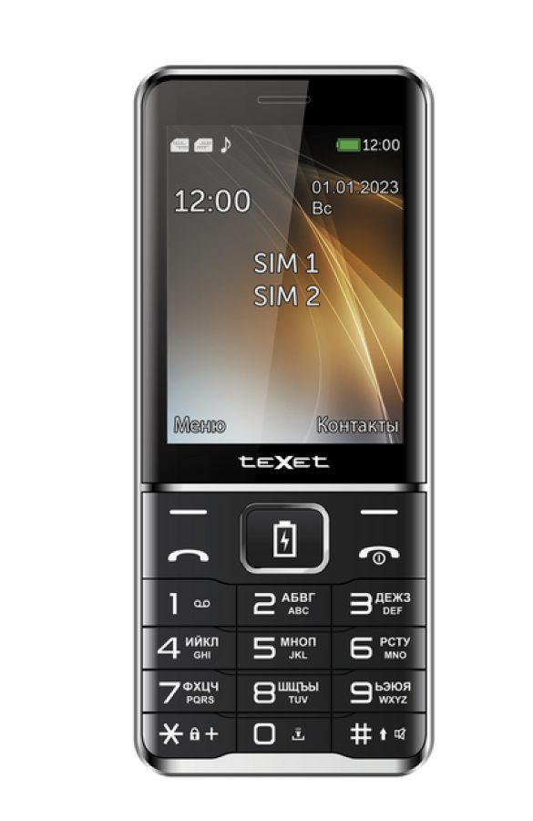 Texet Мобильный телефон Мобильный телефон teXet TM-D421, серый металлик, черный матовый  #1