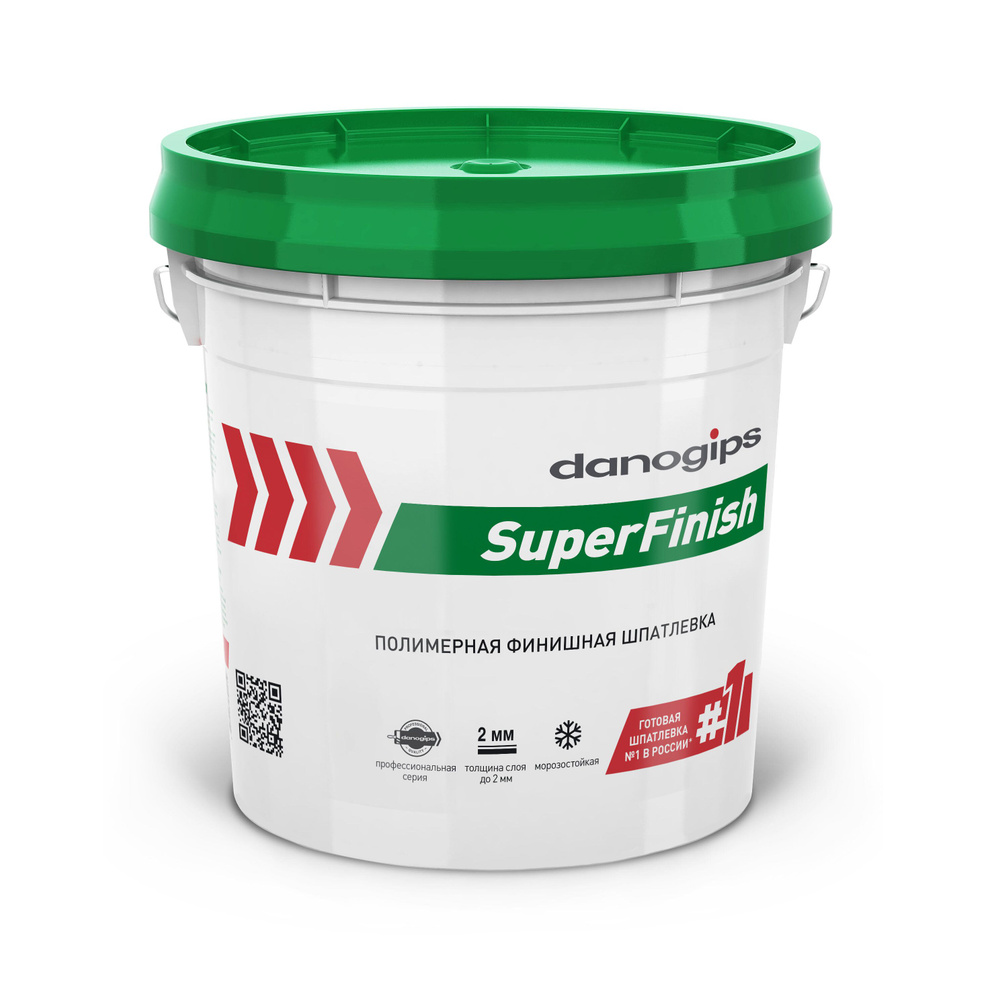 Шпатлевка готовая Danogips SuperFinish, 28кг/17л #1