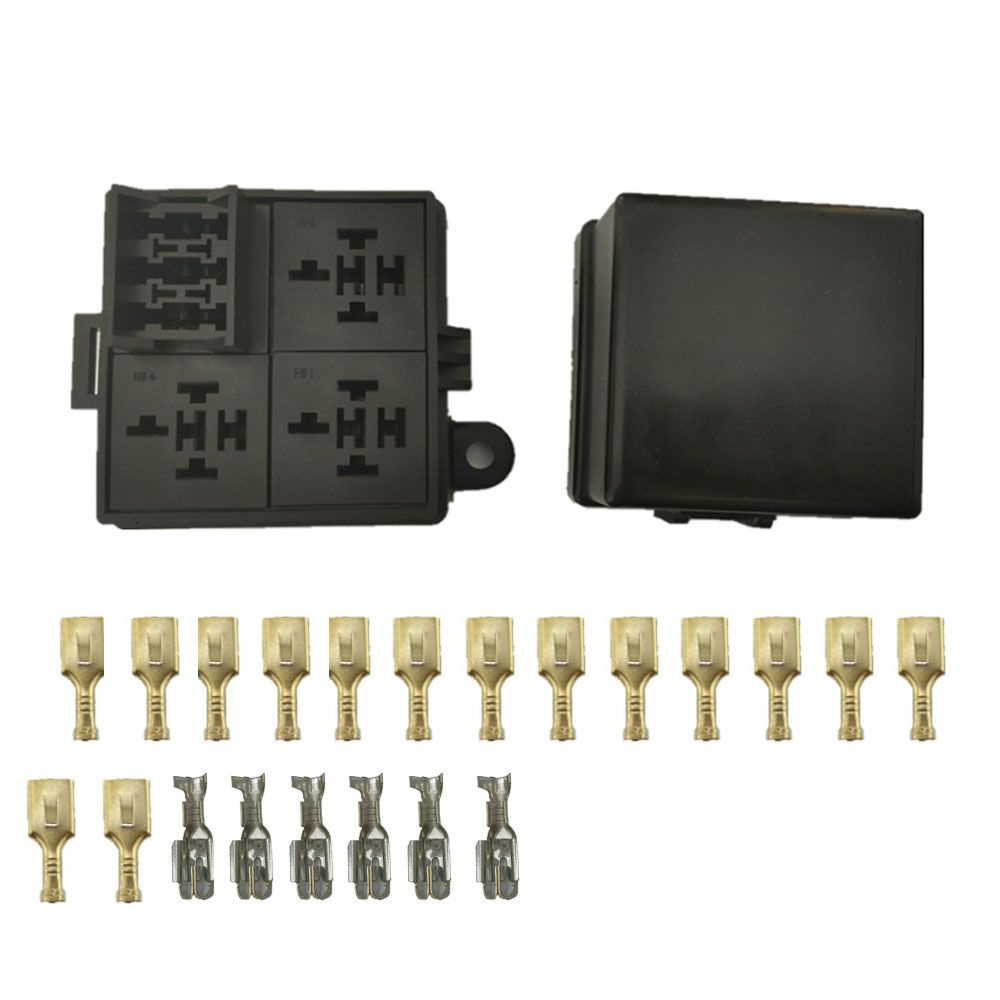 Автомобильный блок предохранителей с 3 гнездами для реле и 3 ...