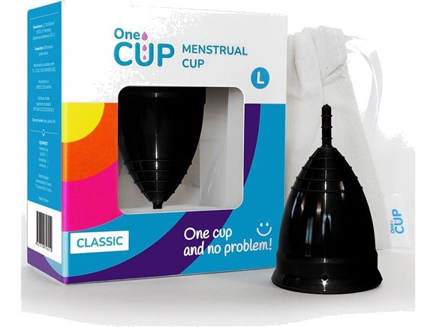Менструальная чаша черная OneCUP Classic black #1