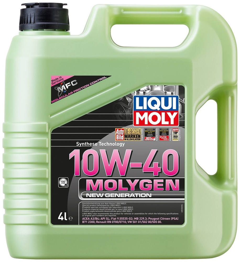 Liqui Moly 10W-40 Масло моторное, Синтетическое, 4 л #1