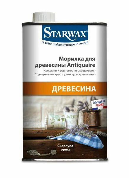 Морилка для древесины Starwax Antiquaire скорлупа ореха 500 мл #1