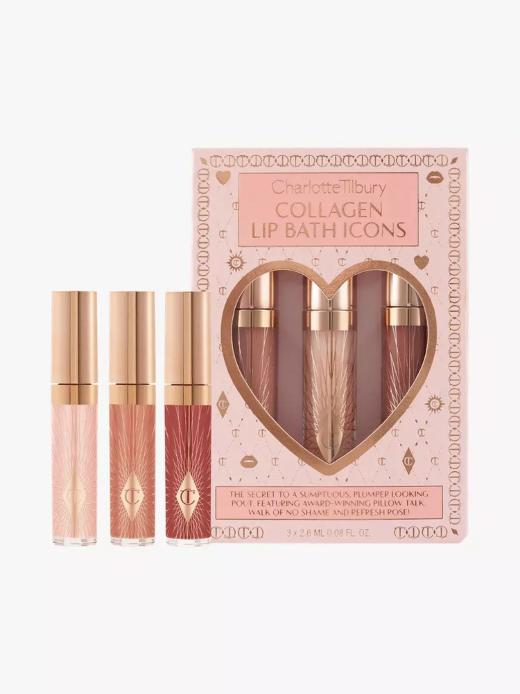 Charlotte Tilbury Набор мини-блесков для губ Collagen Lip Bath Icons Kit #1