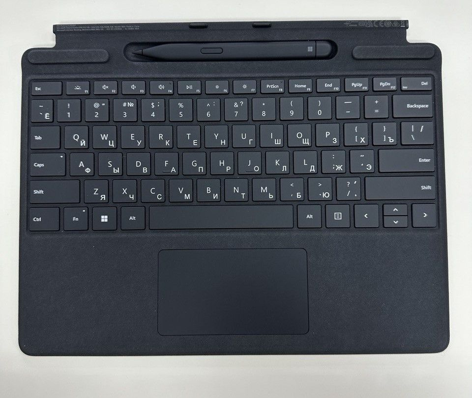 Клавиатура Microsoft Surface Pro 9 (Black) в комплекте стилус Slim Pen 2, Русский шрифт, Русская раскладка, #1