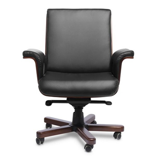 Кресло для персонала CADIS B Кожа (цвет: Черная) #1