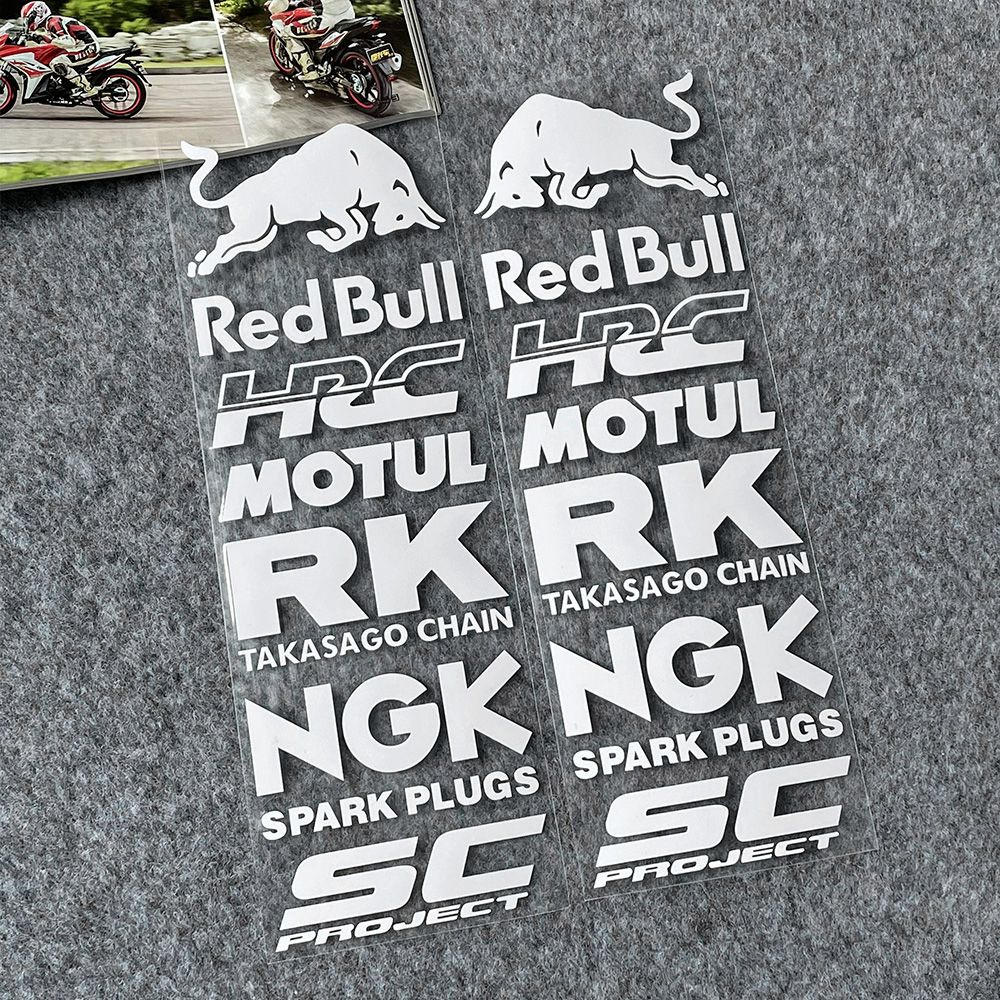 Наклейки на мотоциклы и автозапчасти с рисунком Red Bull подходят для украшения кузова  #1