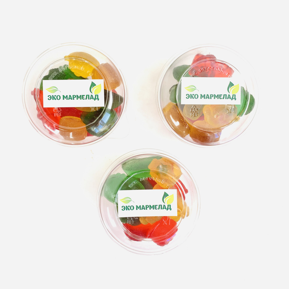 Мармелад в стаканчике 3 порции натуральный 600 грамм кубанский эко ГОСТ ...