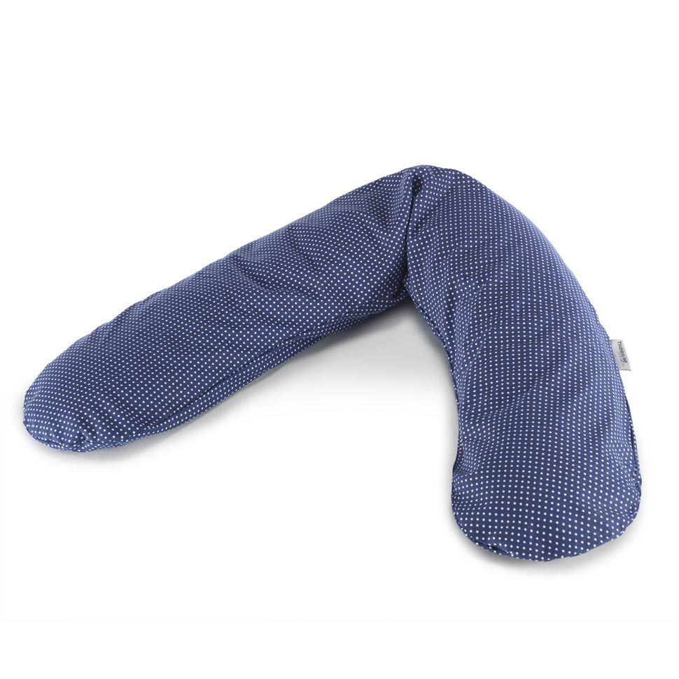Подушка TheraLine для беременных и кормящих мам 190 см Горошек синяя  #1