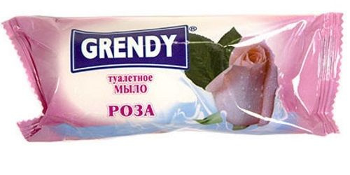 Мыло туалетное GRENDY Роза 75г х 1шт #1