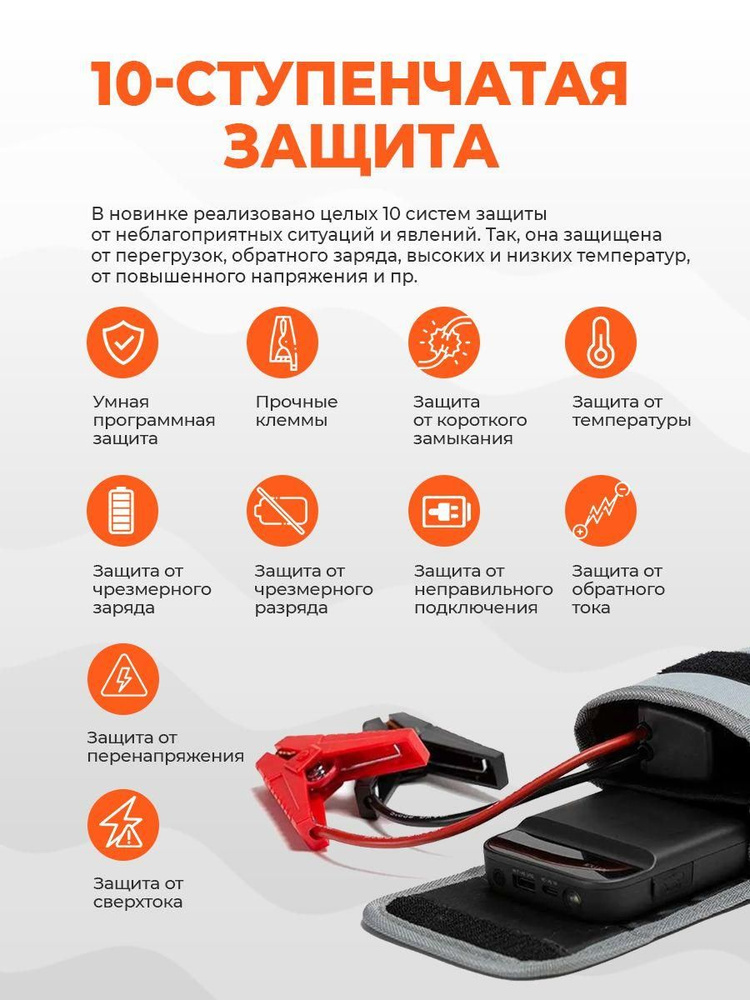 Пуско-зарядное устройство 70mai Jump Starter Midrive PS01 - купить с ...