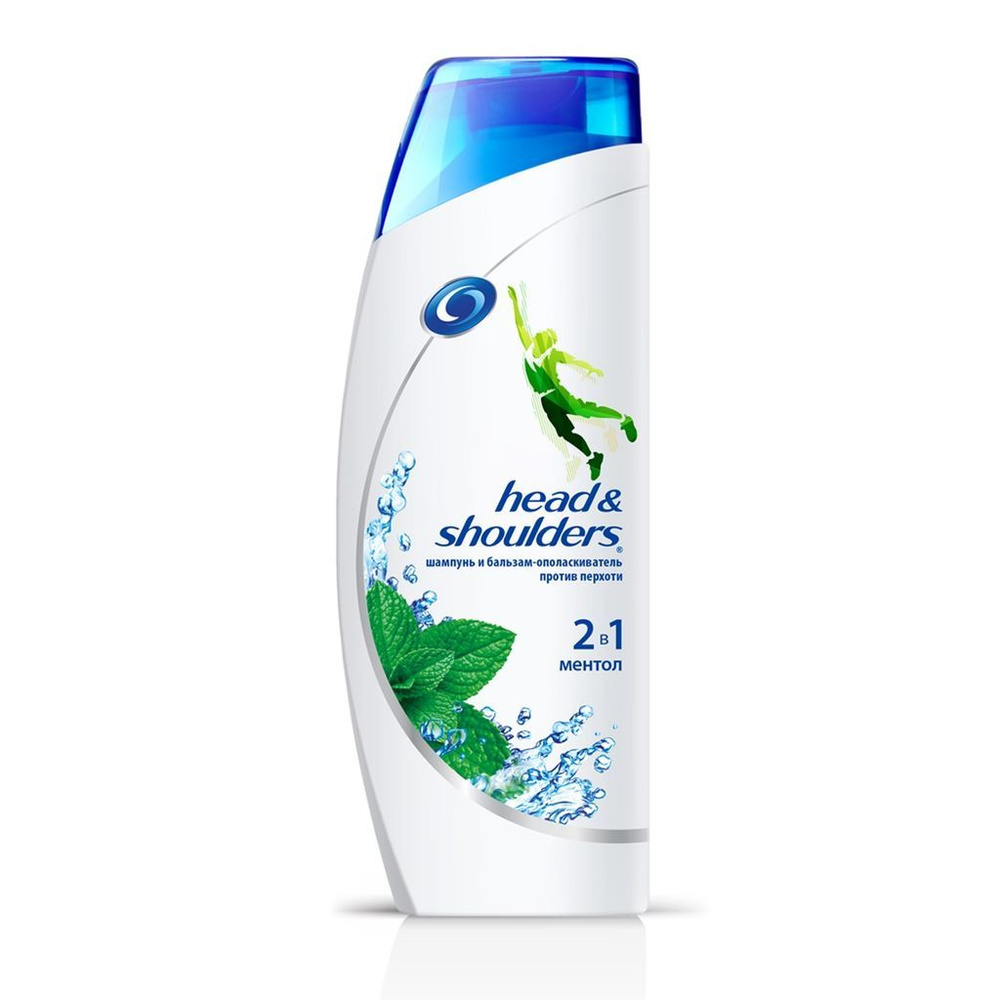 Head&Shoulders Шампунь и бальзам для волос 2 в 1 Ментол освежающий 200 ...