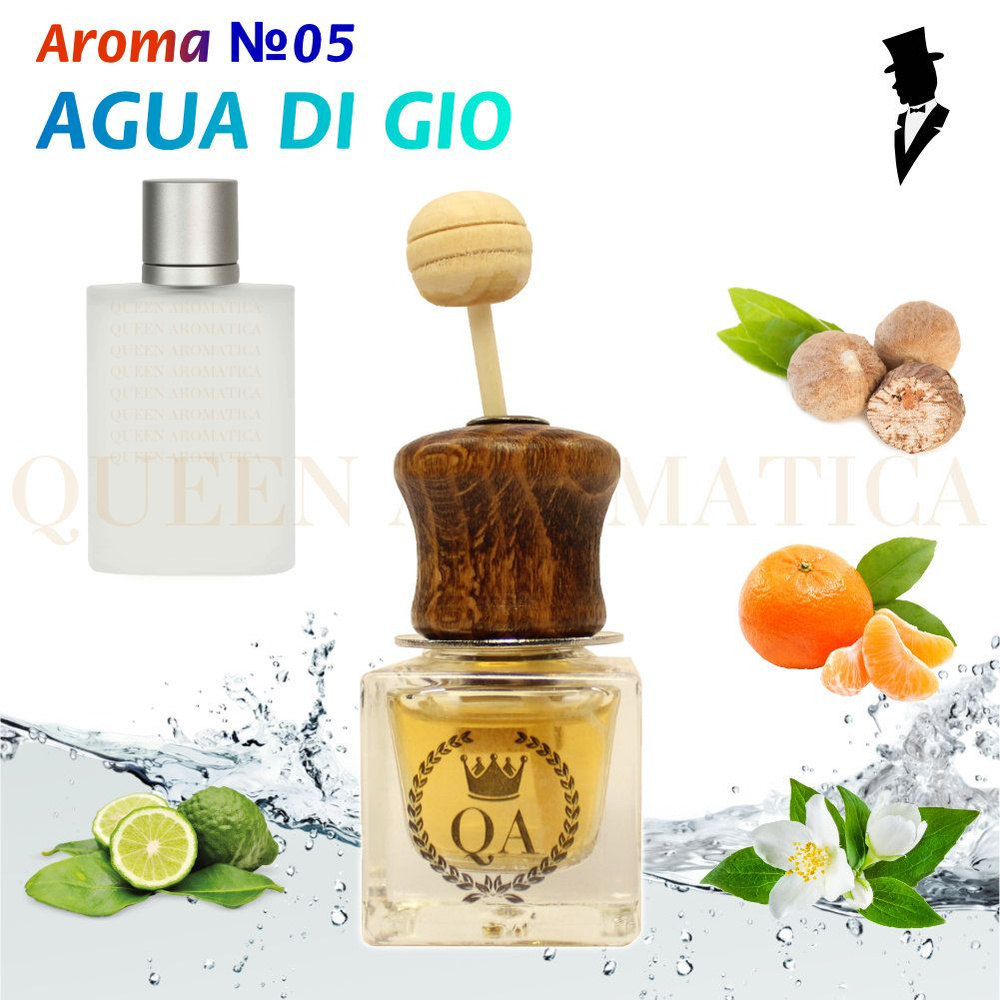 Queen Aromatica Ароматизатор для автомобиля Diffuzor - Aqua Di Gio / Ароматаизатор на дефлектор  #1