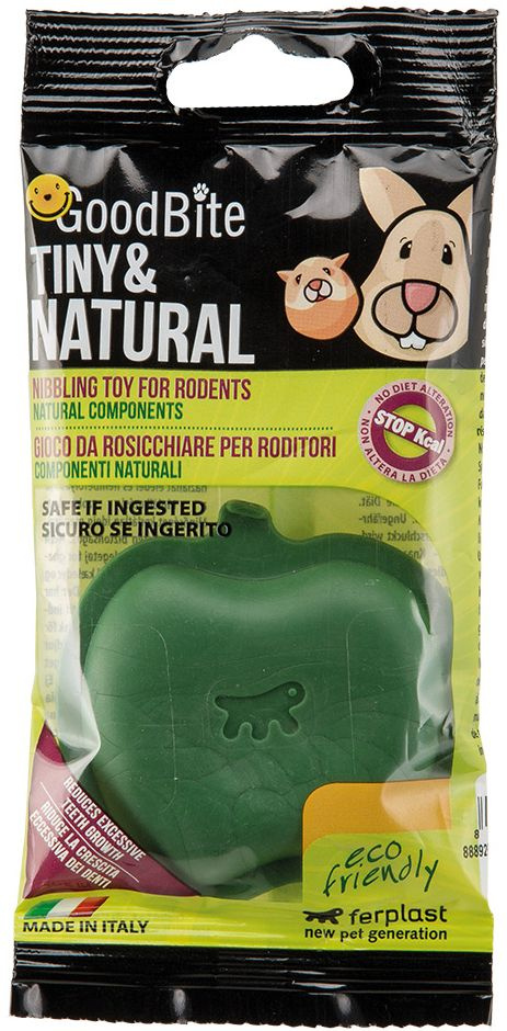 Ferplast Жевательная игрушка Tiny & Natural Apple Bag для грызунов, в форме яблока, с натуральными ингредиентами, #1