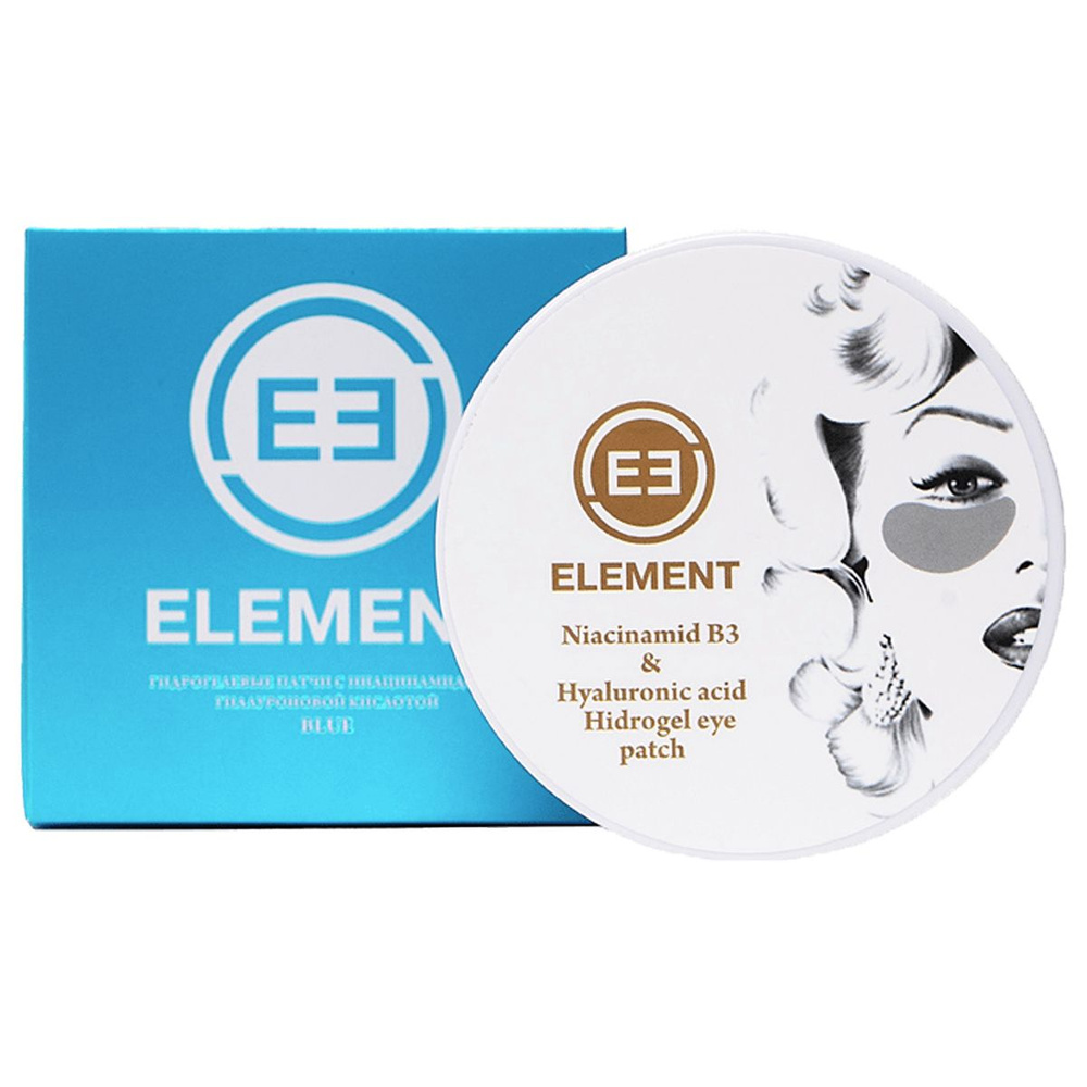 ELEMENT Патчи для глаз гидрогелевые с ниацинамидом и гиалуроновой кислотой 85г/60шт  #1