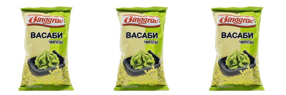 Binggrae Чипсы Васаби, 50 г, 3 уп #1