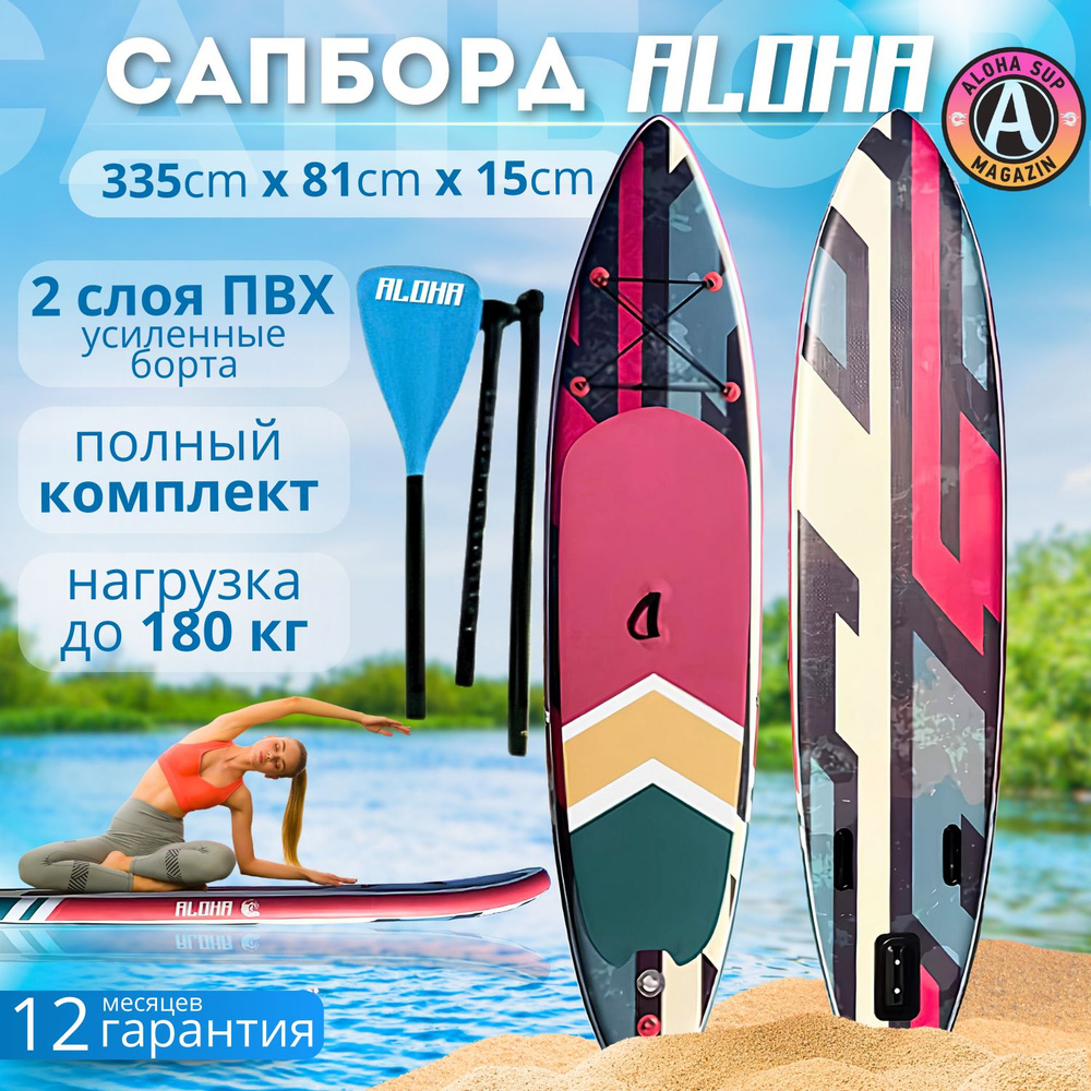 Сапборд ALOHA КИБЕРПАНК 11' x 32" x 6" (335 х 81 х15) #1