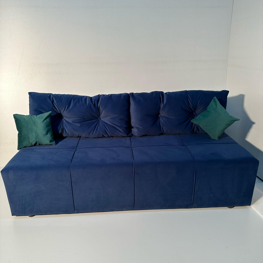 Диван-кровать Azeta 10, механизм Еврокнижка, 188х90х78 см,темно-синий  #1
