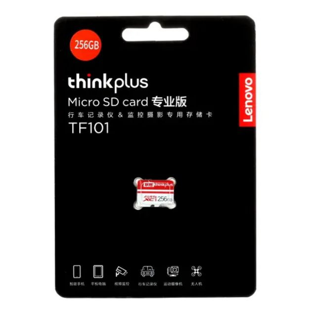 Карта памяти Lenovo microSDXC 256 ГБ (36005598) - Class 10, UHS-I U1, V10, запись - 100 Мбайт/сек  #1