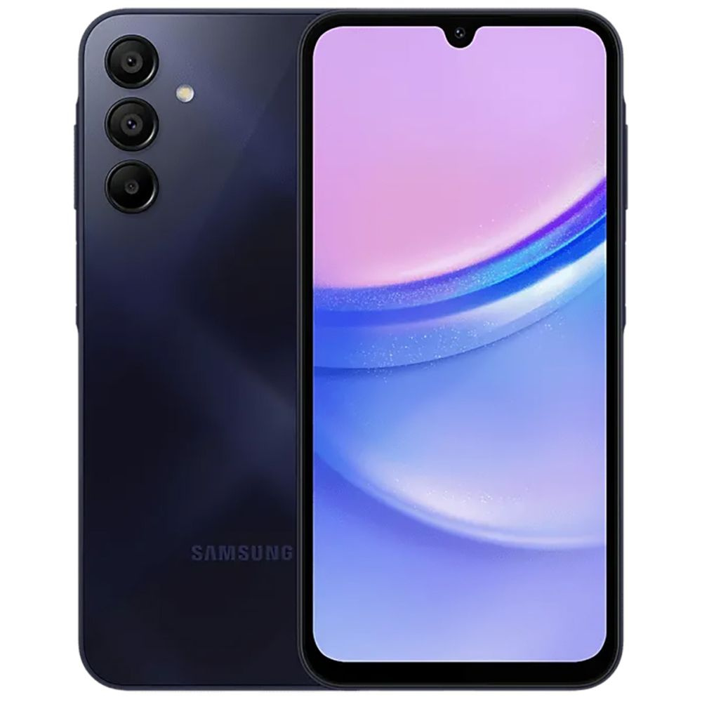 Samsung Смартфон Galaxy A15 SM-A155F 4/128 ГБ, темно-синий #1