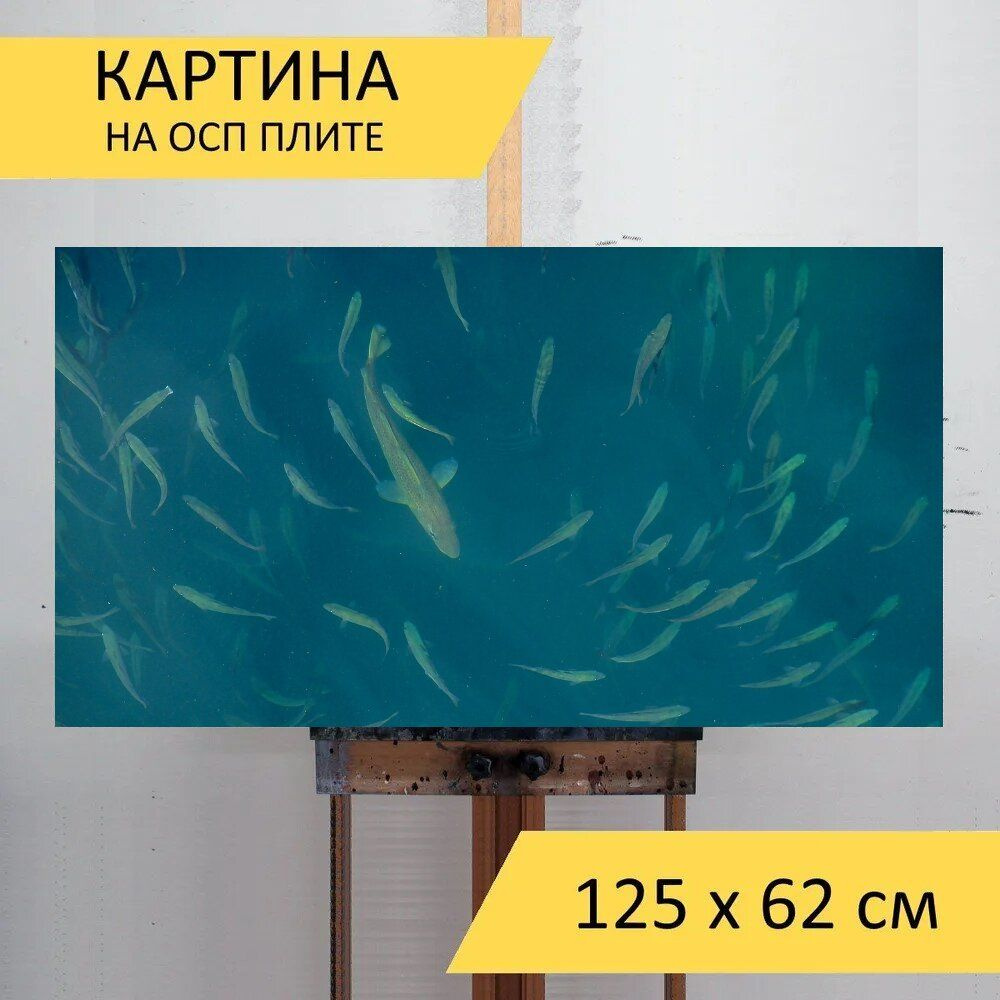 LotsPrints Картина "Рыбы, море, тран 29", 125  х 62 см #1