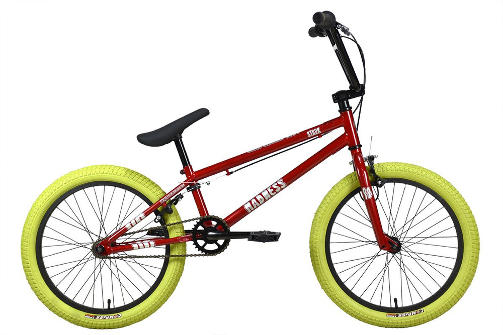 Велосипед Stark'24 Madness BMX 1 красный/серебристый/хаки #1